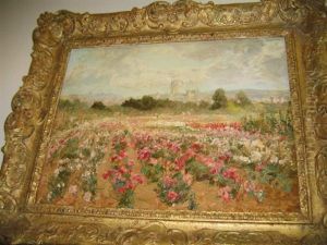 Poppy Field With Distant Castle