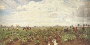 Field Workers, Holland by Sir David Murray