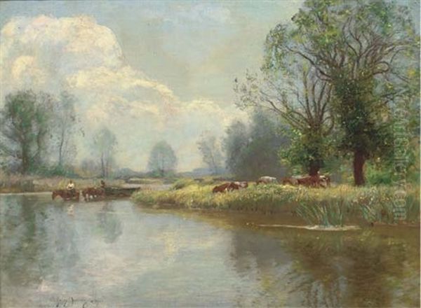 Hay Wain On The River Test, Hampshire - view 1