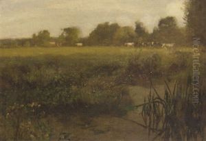 A Hampshire Landscape by Sir David Murray