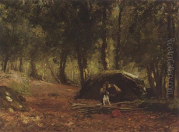 The Charcoal Burner Resting In The Woods - view 1