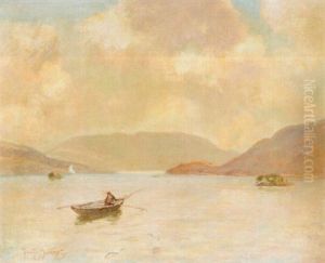 Fishing On Loch Awe by Sir David Murray