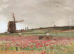 The Poppy Field by Sir David Murray