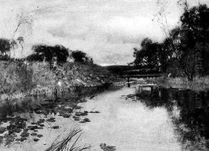 Farm Labourers At A River by Sir David Murray