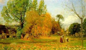 Time Of The Golden Leaves In The Test Valley, Hampshire by Sir David Murray