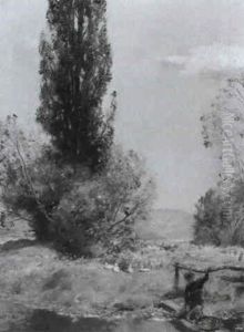 The Young Angler by Sir David Murray
