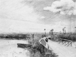 Returning From The Fields by Sir David Murray