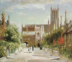 The Vicars Close, Wells Cathedral by Sir David Murray