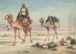 An Arab Traveller In The Desert by Tony Binder
