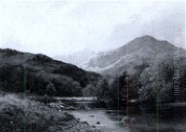 Flusslanschaft Im Gebirge - view 1
