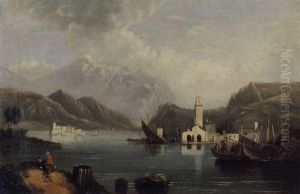 Veduta Di Torno Sul Lago Di Como by Francis Sydney Muschamp