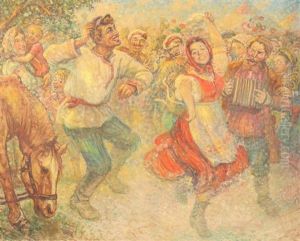 Russkaya Yarmarka Russian Fair by Vitali Ilich Mushketov