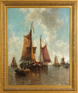 Boats In Harbor, Holland Boats In Harbor, Holland