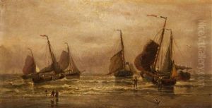 Appareillage Pour La Peche / Mariee Montante A Schevingen, A Hollande