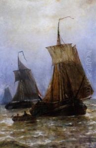 Marine Met Vissersboten Marine Met Vissersboten