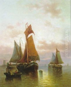Marine Met Vissersboten Marine Met Vissersboten