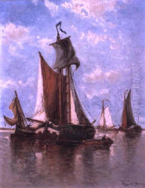 Sailing Boats In An Estuary - view 1