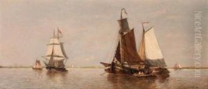 Shipping In Calm Waters by Francois-Etienne Musin