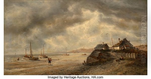 Fisherfolk Along The Shore - view 1