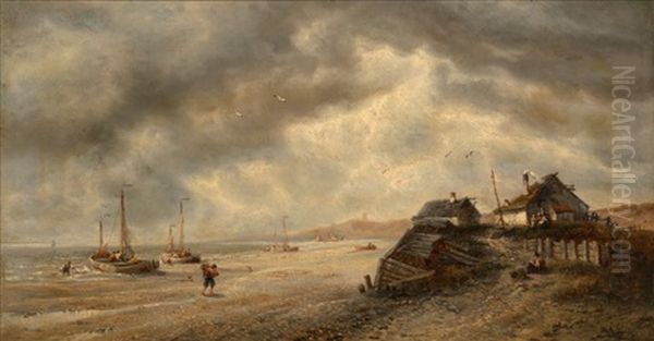 Fisherfolk Along The Shore - view 1