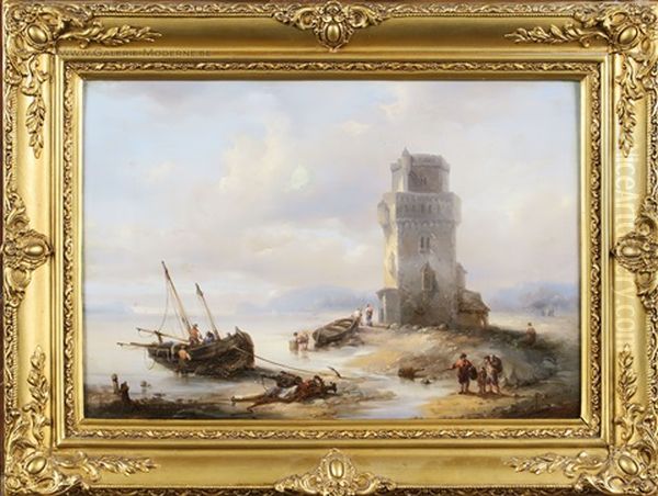 Marine Avec Tour Et Bateaux - view 1
