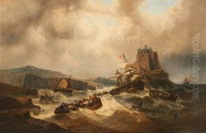 Marine Tourmentee Pres Du Piton Rocheux by Francois-Etienne Musin