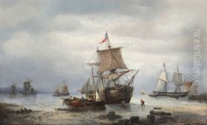 Bateaux De Peche Pres D'une Cote Rocheuse Bateaux De Peche Pres D'une Cote Rocheuse