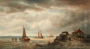Vue Des Environs Du Zwinn by Francois-Etienne Musin