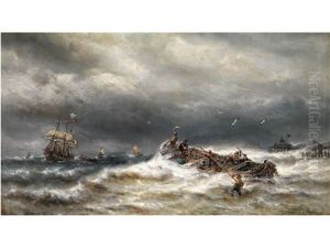 Sturm Vor Der Kuste by Francois-Etienne Musin