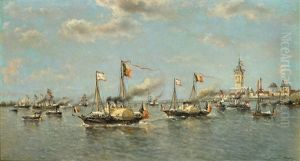 Belgische Vloot Bij Havenuitvaart