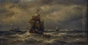 Schiffe Auf Sturmischer See