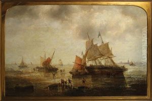 Arrivee Des Bateaux De Peche by Francois-Etienne Musin
