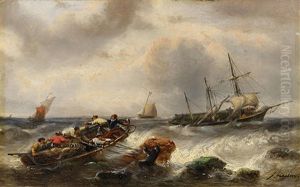 Rettung Eines Seemanns by Francois-Etienne Musin