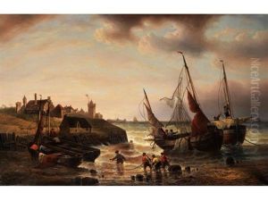 Heimkehr Vom Fischfang by Francois-Etienne Musin