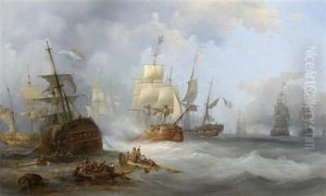Seeschlacht by Francois-Etienne Musin