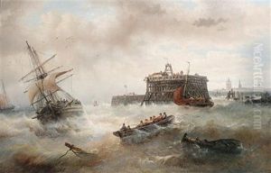 Off Calais Harbour