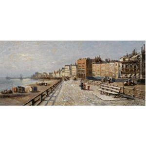 A View Of Brighton by Francois-Etienne Musin