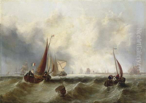 Kraggs - Danish Warships - Before Antwerp Harbour - view 1