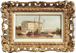 Segelboote An Einer Kaimauer (+ Segelboote Am Strand; Pair)