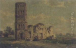 Kirchenruine by Francois-Etienne Musin
