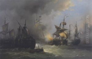 Combat Naval by Francois-Etienne Musin