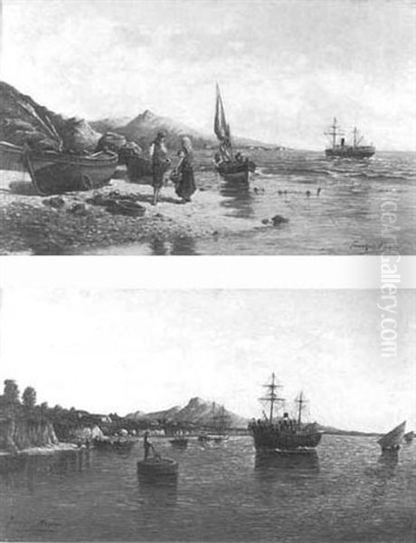 Peasants On The Shore - view 1
