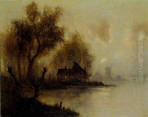 Lever Du Jour Sur L'escaut by Francois-Etienne Musin