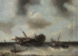 A Shipwreck by Francois-Etienne Musin