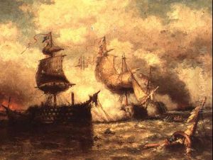 Combat Naval by Francois-Etienne Musin