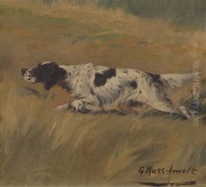English Setter On Point by Gustav Muss-Arnolt