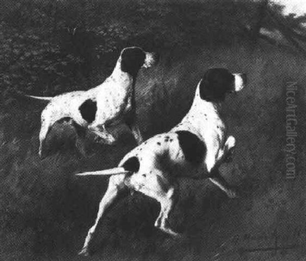 Champion "bracket" And "freedom", Two English Pointers - view 1