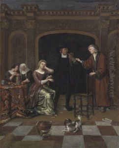 The Lovesick Woman Visited By A Doctor