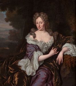 Portrait Of A Woman In A Landscape, Circa 1680-95