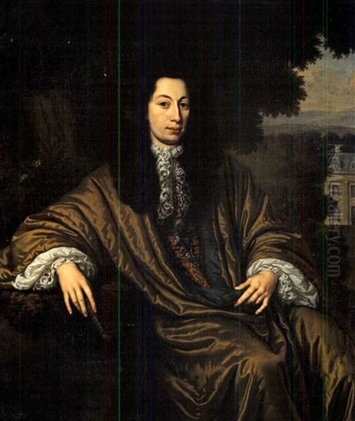 Portrat Von Pieter Ranst Valckenier (+ Portrat Von Eva Suzanna Pellicorne; Pair) - view 1